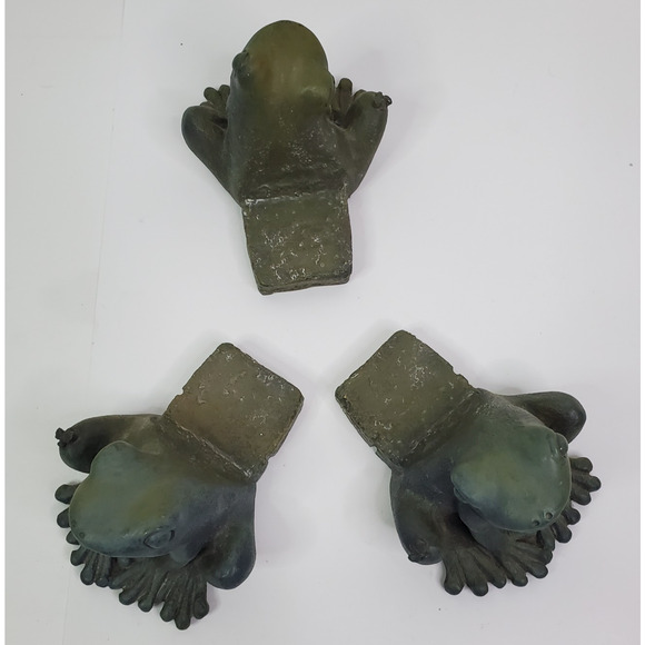 Vintage (Set of 3) 1999 Figi Graphics Frog Flower Pot Risers - Picture 12 of 12